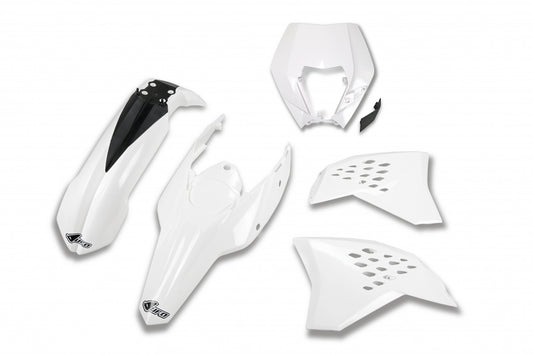 UFO plastic kit Wit KTM EXC 250/300/350/450/500 2009-2011
