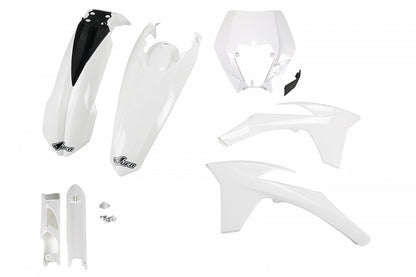 UFO plastic kit Wit KTM EXC/EXC-F 125/250/300/350/450/500 2012-2013 (full kit)