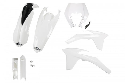UFO plastic kit Wit KTM EXC/EXC-F 125/250/300/350/450/500 2012-2013 (full kit)