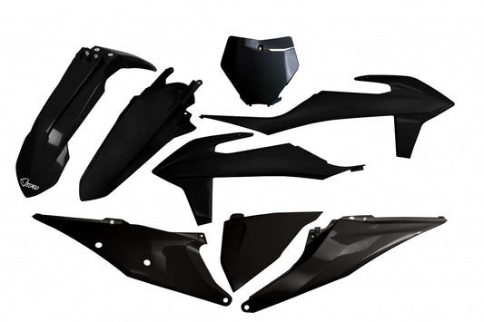 UFO plastic kit Zwart KTM SX 125/150/250 19-22 & SX-F 250/350/450 19-22