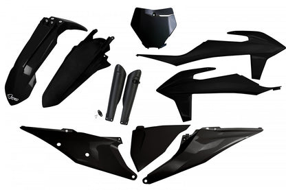 UFO plastic kit Zwart KTM SX 125/150/250 19-22 & SX-F 250/350/450 19-22 ( full kit )