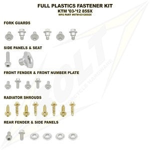 Bolt Volledige plastic set schroeven set KTM SX 85 03-12