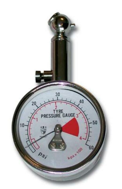 Airtime bandenspanningsmeter analoog naald 0-4 bar & 2-60 psi