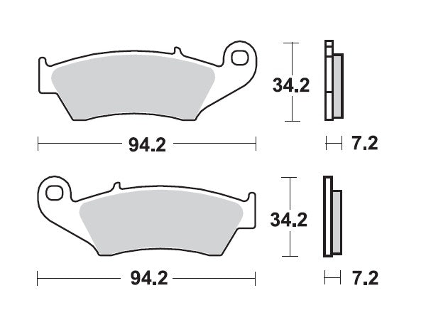 Mino voor remblokken Yamaha, Beta, Gas Gas, Honda, Kawasaki, KTM, Suzuki