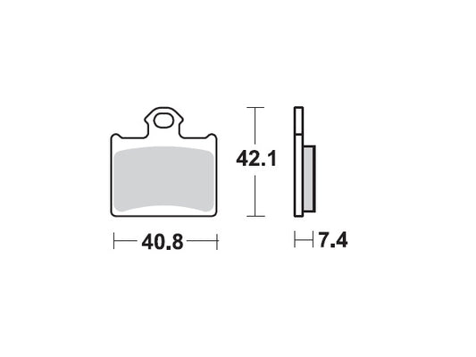 Moto Master achter remblokken Sintered 096721