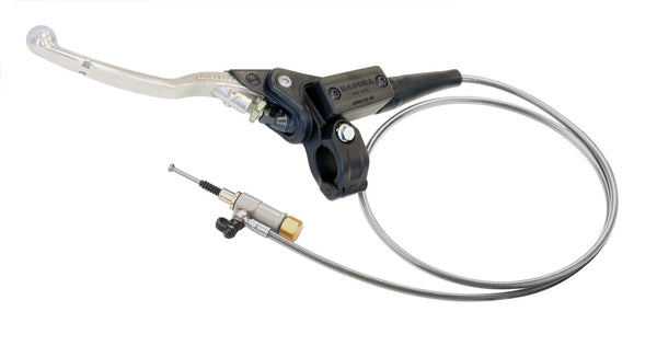 Magura Hymec 167 hydraulic clutch system for CRF250 18-22 incl clutch switch; silver lever, black master, braided hose