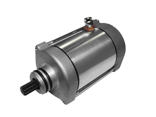 Sixty5 starter motor ST1100, silver aluminum body with black shaft