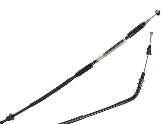 Sixty5 clutch cable for CRF450R 2015–2016, black steel cable with silver adjusters
