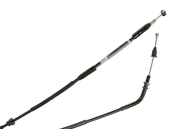 Sixty5 clutch cable for CRF450R 2015–2016, black steel cable with silver adjusters