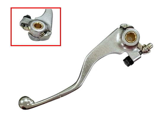 Sixty5 clutch lever for CRF450R 21-22, silver finish with adjuster.