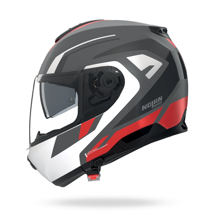 NOLAN N100-6 CINETICO 361 systeemhelm S Lava Grey / White / Red – N160008743615 - MxProStoreParts