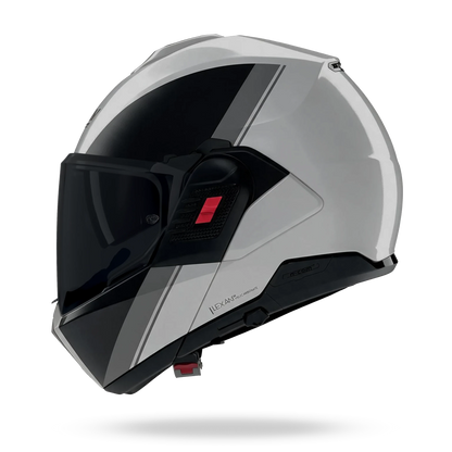 NOLAN N120-1 VERNICIATURA SPECIALE 355 systeemhelm XXL Grey / Black – N1F0007303558