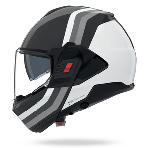 NOLAN N120-1 LINEO 348 systeemhelm XXL – Black / White / Silver – N1F0007323488