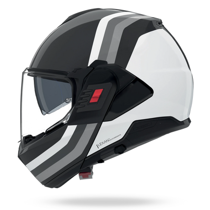 NOLAN N120-1 LINEO 348 systeemhelm XL Black / White / Silver – N1F0007323486 - MxProStoreParts