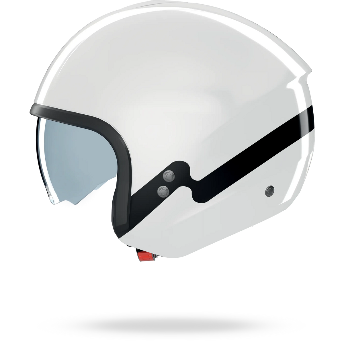 NOLAN N20-2 ZEFIRO 341 METAL FINISH jethelm – M – White / Black – N2B0008383412 - MxProStoreParts