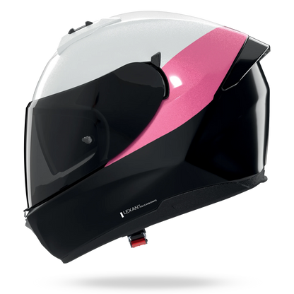 NOLAN N60-6 VERNICIATURA SPECIALE 347 integraalhelm – L – zwart / parel / fuchsia – glanzende afwerking - MxProStoreParts