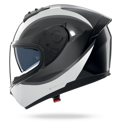 NOLAN N60-6 BIFASE 350 METAL FINISH integraalhelm – M – zwart / wit / grijs - MxProStoreParts