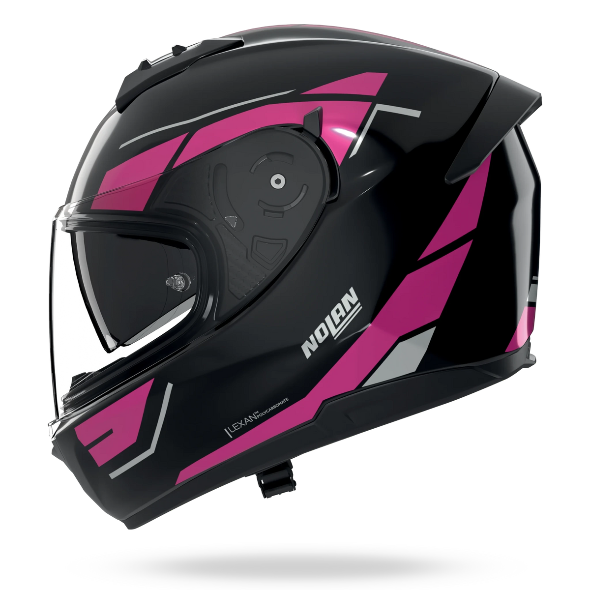 NOLAN N60-6 SINCRONO 354 METAL FINISH integraalhelm – maat M – zwart/fuchsia - MxProStoreParts