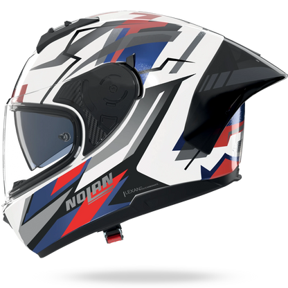 NOLAN N60-6 SPORT CORSA 355 METAL FINISH integraalhelm – maat L – wit / blauw / rood - MxProStoreParts