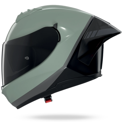 NOLAN N60-6 SPORT VERNICIATURA SPECIALE 352 integraalhelm XL – grijsgroen / zwart / antraciet, met Dark Smoke-vizier - MxProStoreParts