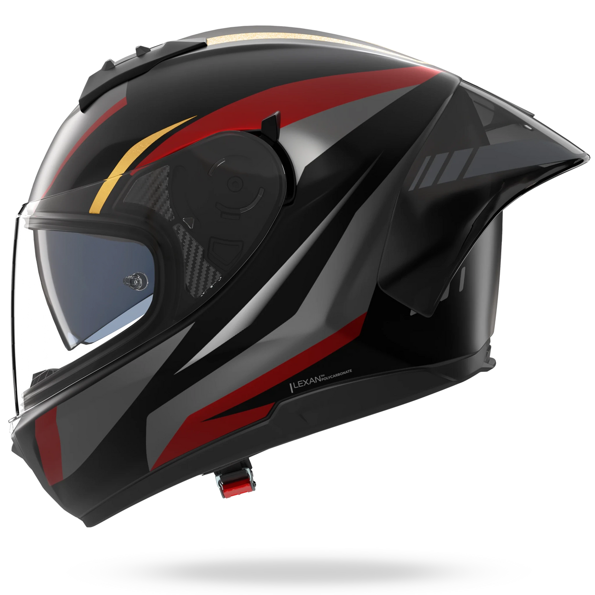 NOLAN N60-6 SPORT LESMO 353 METAL FINISH integraalhelm – M – zwart / rood / antraciet / goud - MxProStoreParts