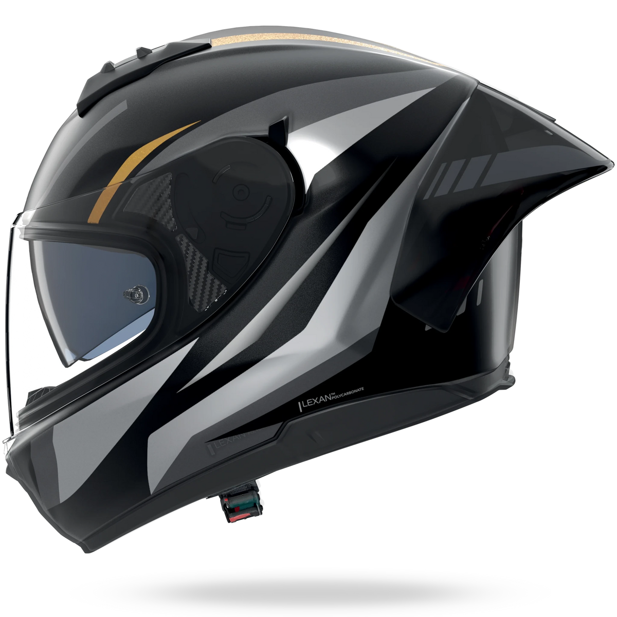 NOLAN N60-6 SPORT LESMO 354 METAL FINISH integraalhelm – M – zwart / grijs / antraciet / goud - MxProStoreParts