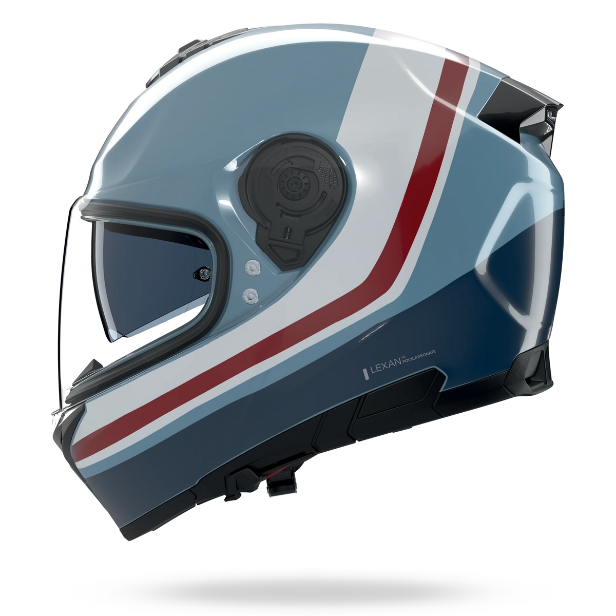 NOLAN N80-8 INCLINE 352 integraalhelm S – grijsblauw / diepblauw / wit / rood, glanzende afwerking - MxProStoreParts