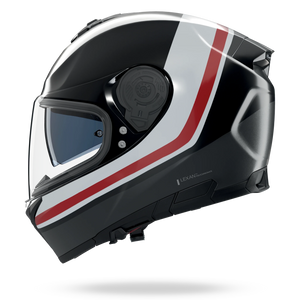 NOLAN N80-8 INCLINE 353 integraalhelm S – zwart / antraciet / wit / rood, glanzende afwerking
