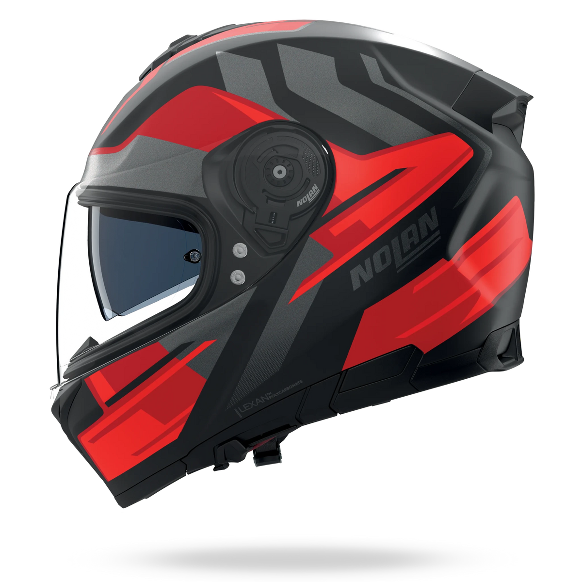 NOLAN N80-8 TRITTICO 357 XS MATT FINISH integraalhelm – zwart / rood / antraciet - MxProStoreParts