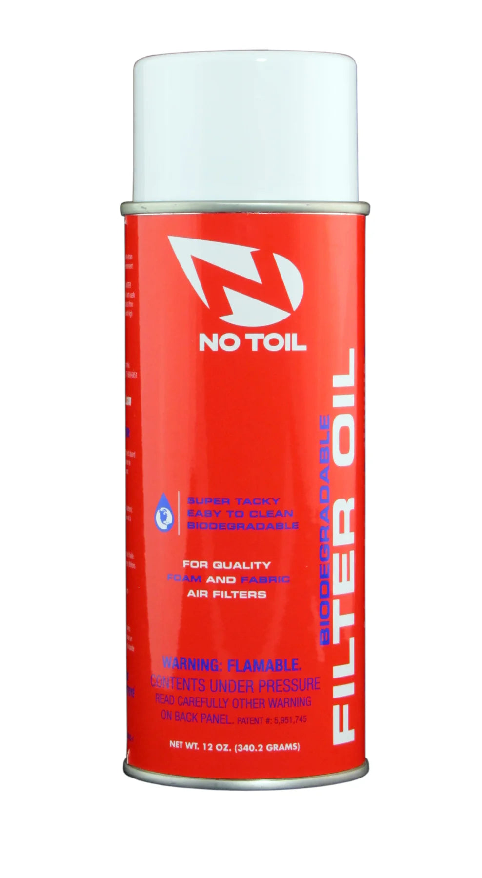 No Toil luchtfilter olie 340 gram (Aerosol)