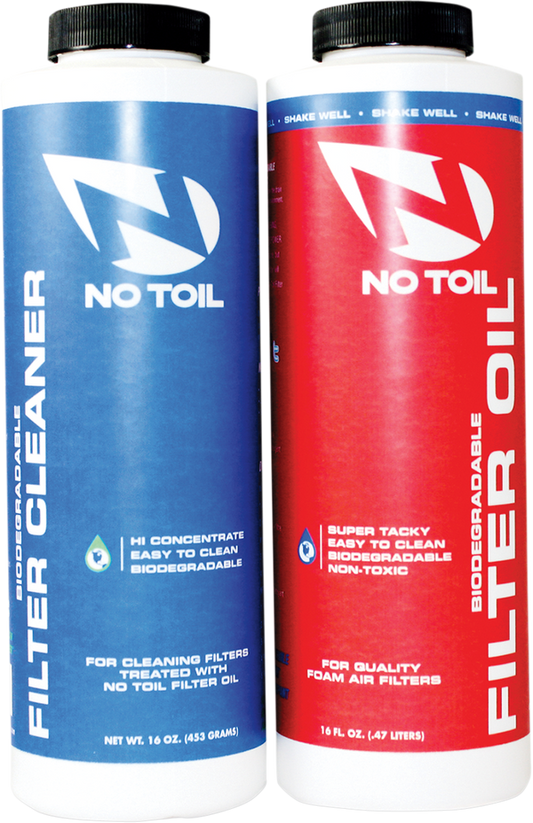 No Toil luchtfilter olie + luchtfilter cleaner ( set 2 pack ) 473 ml