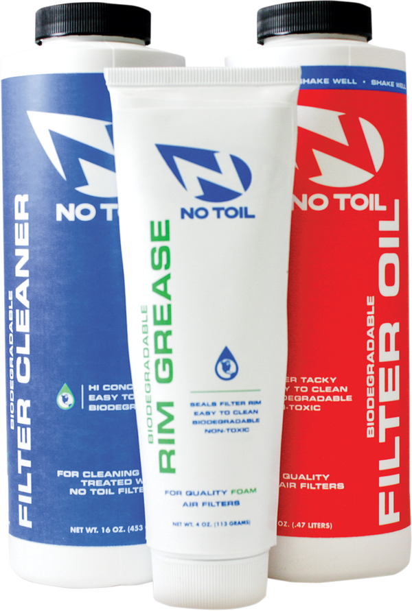 No Toil luchtfilter olie + luchtfilter cleaner + luchtfilterbak vet ( set van 3 )