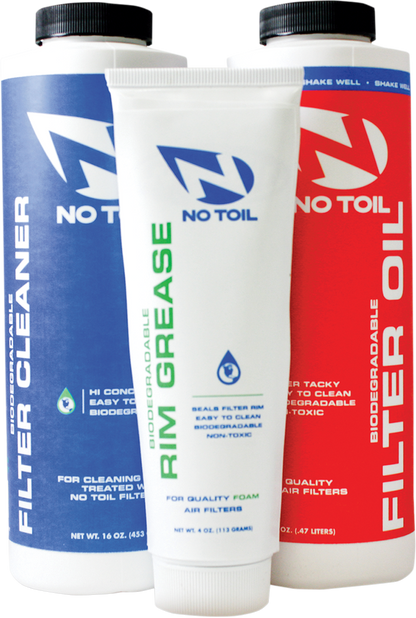 No Toil luchtfilter olie + luchtfilter cleaner + luchtfilterbak vet ( set van 3 )