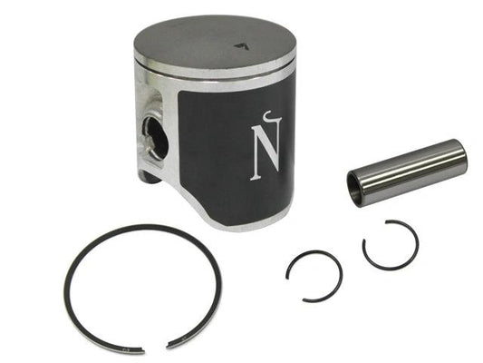 Namura piston set for CR 125 04-07 and YZ 125 98-01, 54 mm, with piston, piston pin, and two circlips