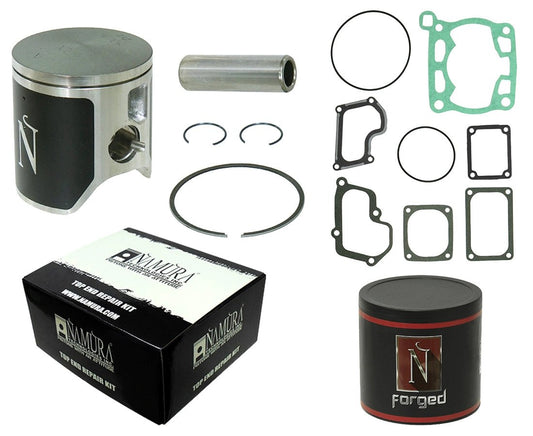 Namura RM125 54mm piston set top-end repair kit with piston, rings, wrist pin, circlips and gaskets