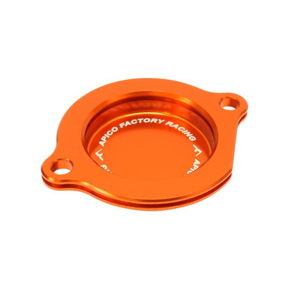 Apico Oliefilter Deksel Oranje KTM SX-F 250 06-12 & SX 400 00-02 & SX 450/525 03-06 & EXC-F 250 07-13 & EXC 400 00-05 & EXC 450 03-07 & EXC 520 00-02 & EXC 525 03-07