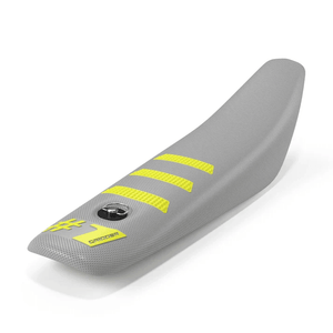 Onegripper Funda de Sillín Universal Impermeable Mini Ligero con Costillas Gris Claro / Amarillo Flúor #1