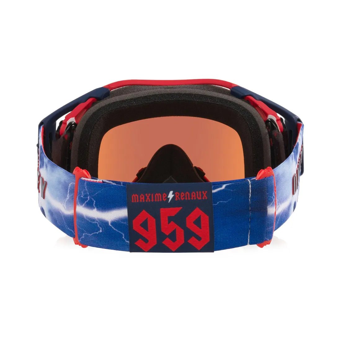 Oakley Airbrake MX Maxime Renaux Signature Prizm Sapphire Universal Cross Goggles - MxProStoreParts