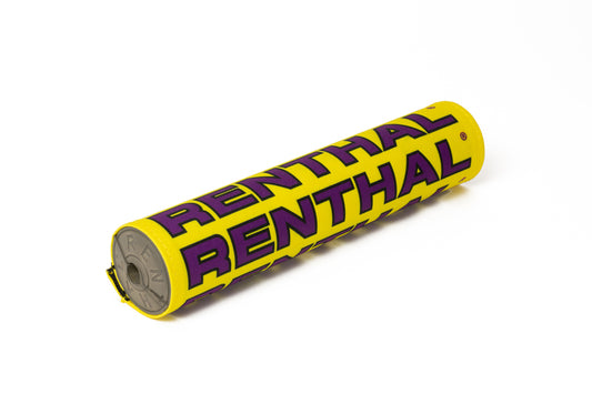 Renthal Stuurrol Geel / Paars Modern Retro Vintage ( stoffen stuurrol )
