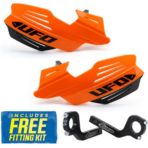 UFO Vulcan Handkappen + montageset KTM Oranje / Zwart
