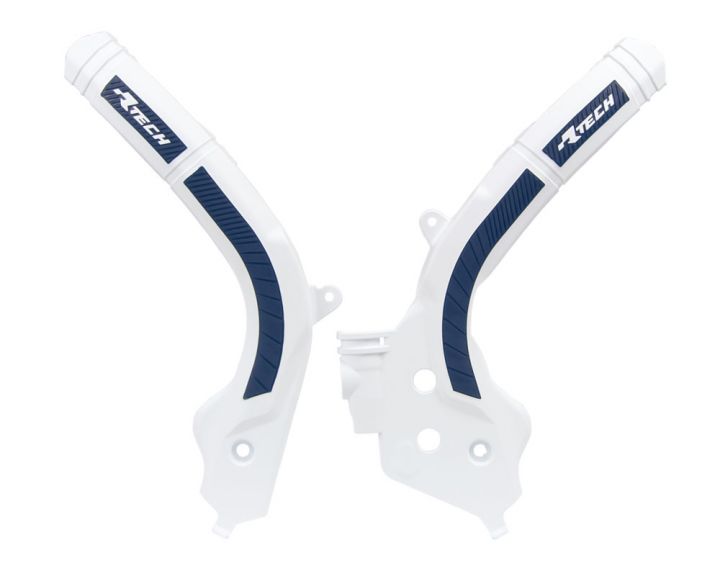 Racetech frame beschermers wit / Blauw KTM 16-18 &amp; Husqvarna 16- &amp; Gas Gas