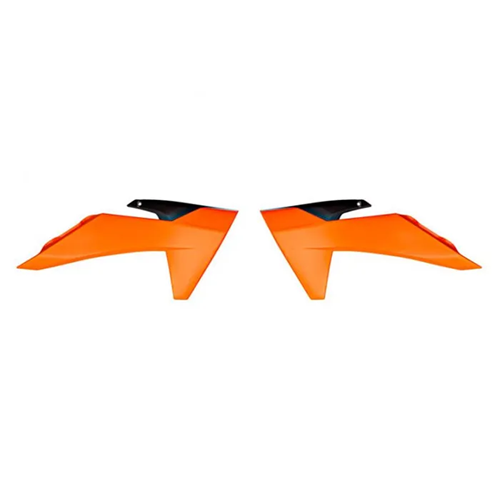 Racetech Radiator Kappen Oranje/Zwart KTM SX 50 2024-