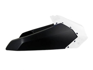 Racetech Upper Radiator Caps White / Black For Yamaha YZ 250F 2014-2018 & YZ 450F 2014-2017 & WR 250F 2015-2019 & WR 450F 2016-2018