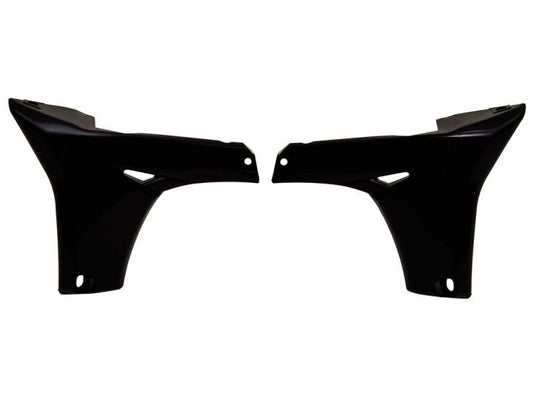 Racetech onderste radiator kappen Zwart Yamaha YZ 450F 10-13