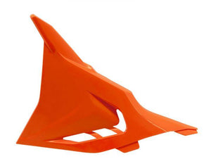 Racetech Tapa de filtro de aire Naranja con agujeros para KTM SX 125/150/250/300 2023- & SX-F 250/350/450 2023- & EXC/EXC-F 250/300/350/450/500 2024-