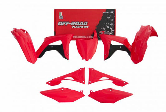Racetech plastic kit Rood / Zwart Honda CRF 250R 18-21 & CRF 450R 17-20