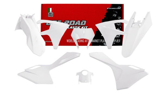Racetech plastic kit Wit Gas Gas EC 250/300 2024- & EC 250F/350F/450F/500F 2024-