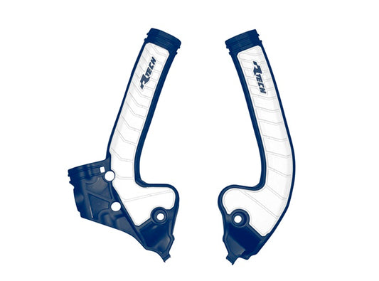 Racetech frame beschermers Blauw / Wit KTM SX 85 18- &amp; Husqvarna TC 85 18- &amp; Gas Gas MC 85 2021