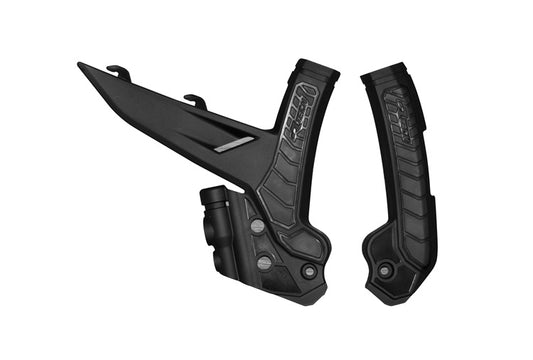 Racetech frame beschermers zwart KTM SX 125/250/300 2023- &amp; SX-F 250/350/450 2023- &amp; EXC/EXC-F 150/250/300/350/450/500 2024-