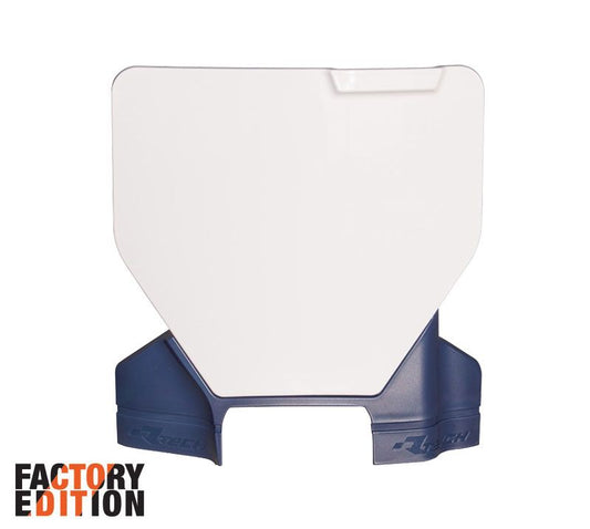 Racetech Factory voornummerplaat Wit / Blauw Husqvarna TC/FC 125-450 2023-